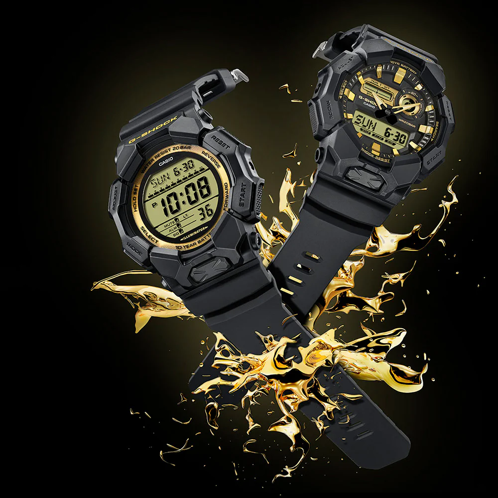 G-Shock Black & Gold GA010GB-1A9 - Image 3