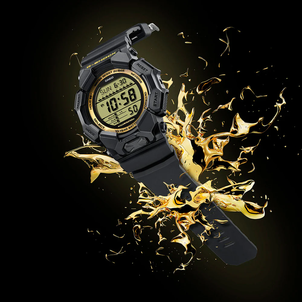 G-Shock Black & Gold GD010GB-1A9 Digital - Image 2