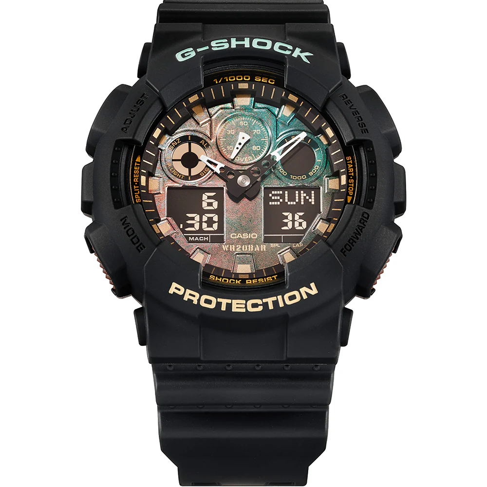 G-Shock GA100RC-1 "Black and Rust" Mens Watch - Image 2