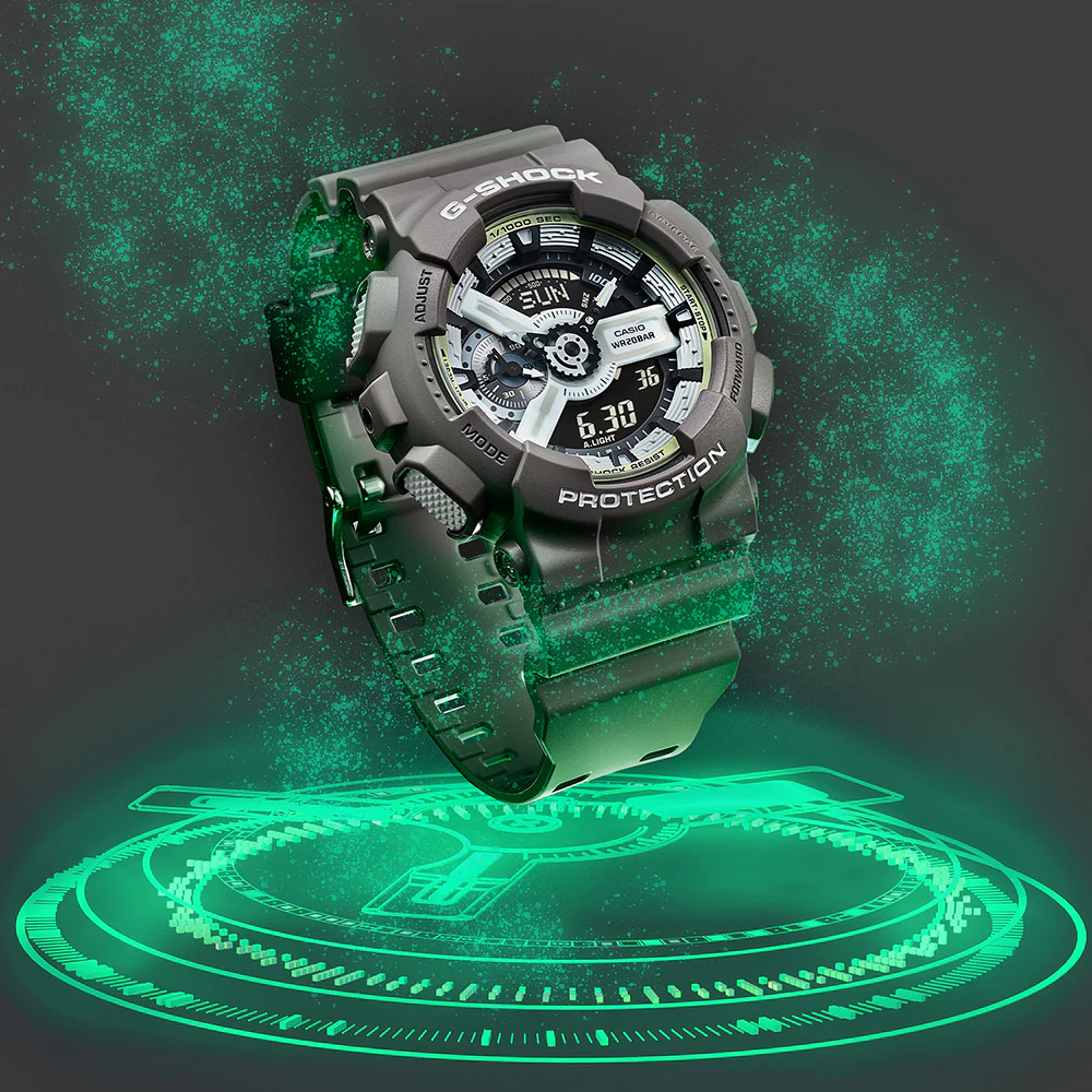 G-Shock GA110HD-8A Hidden Glow Watch - Image 3