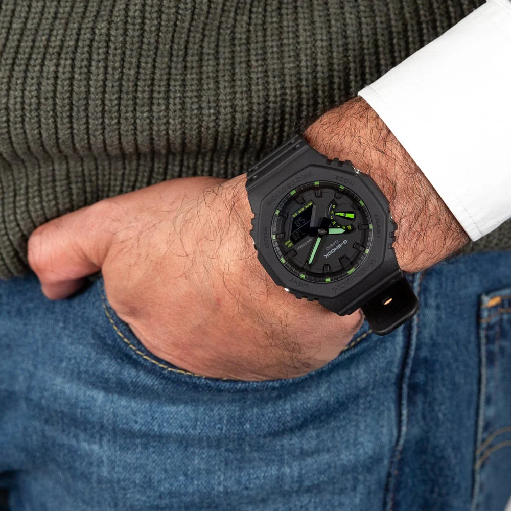 G-Shock GA2100-1A3 Neon Accent Series 'CasiOak' - Image 2