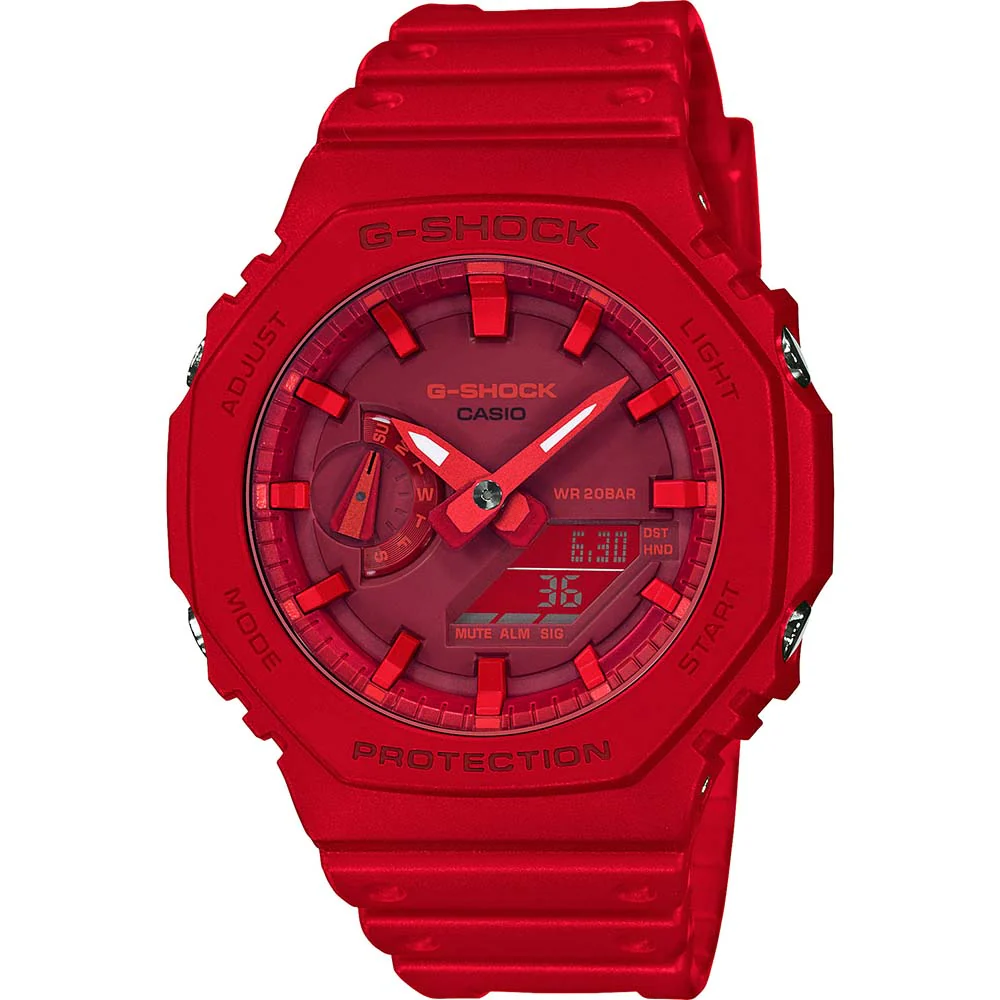 G-Shock GA2100-4A Vibrant Red 'CasiOak' Watch - Image 2