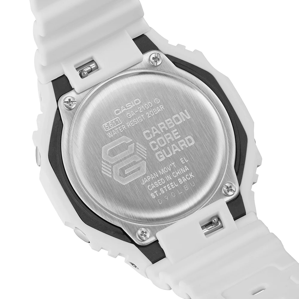 G-Shock GA2100-7A7 One-Tone Gradation White Watch - Image 4