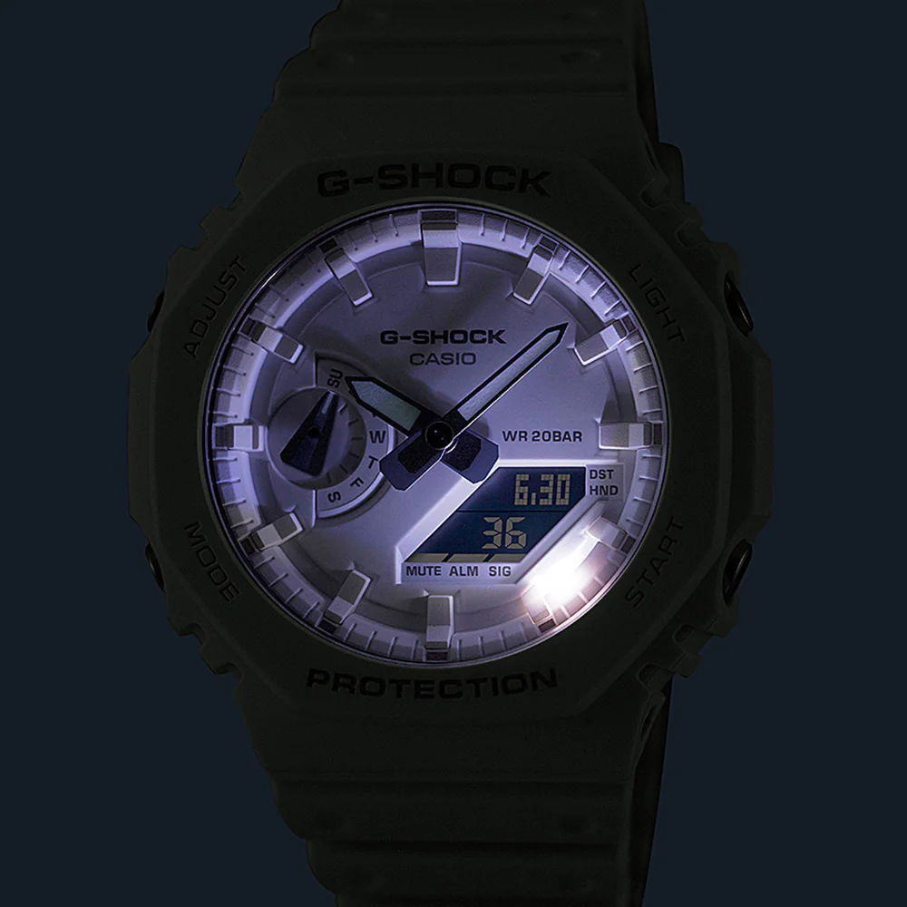 G-Shock GA2100-7A7 One-Tone Gradation White Watch - Image 8