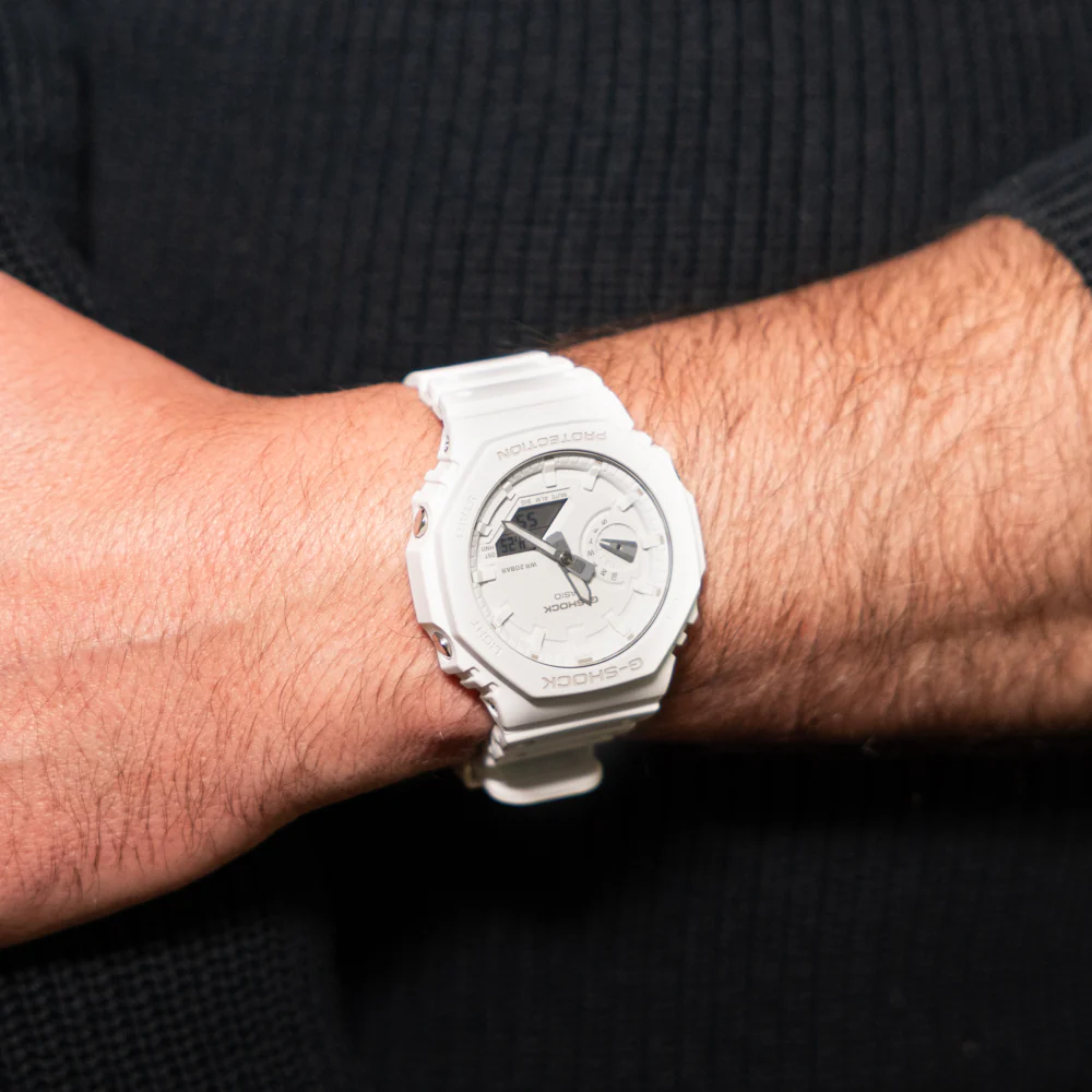 G-Shock GA2100-7A7 One-Tone Gradation White Watch - Image 9