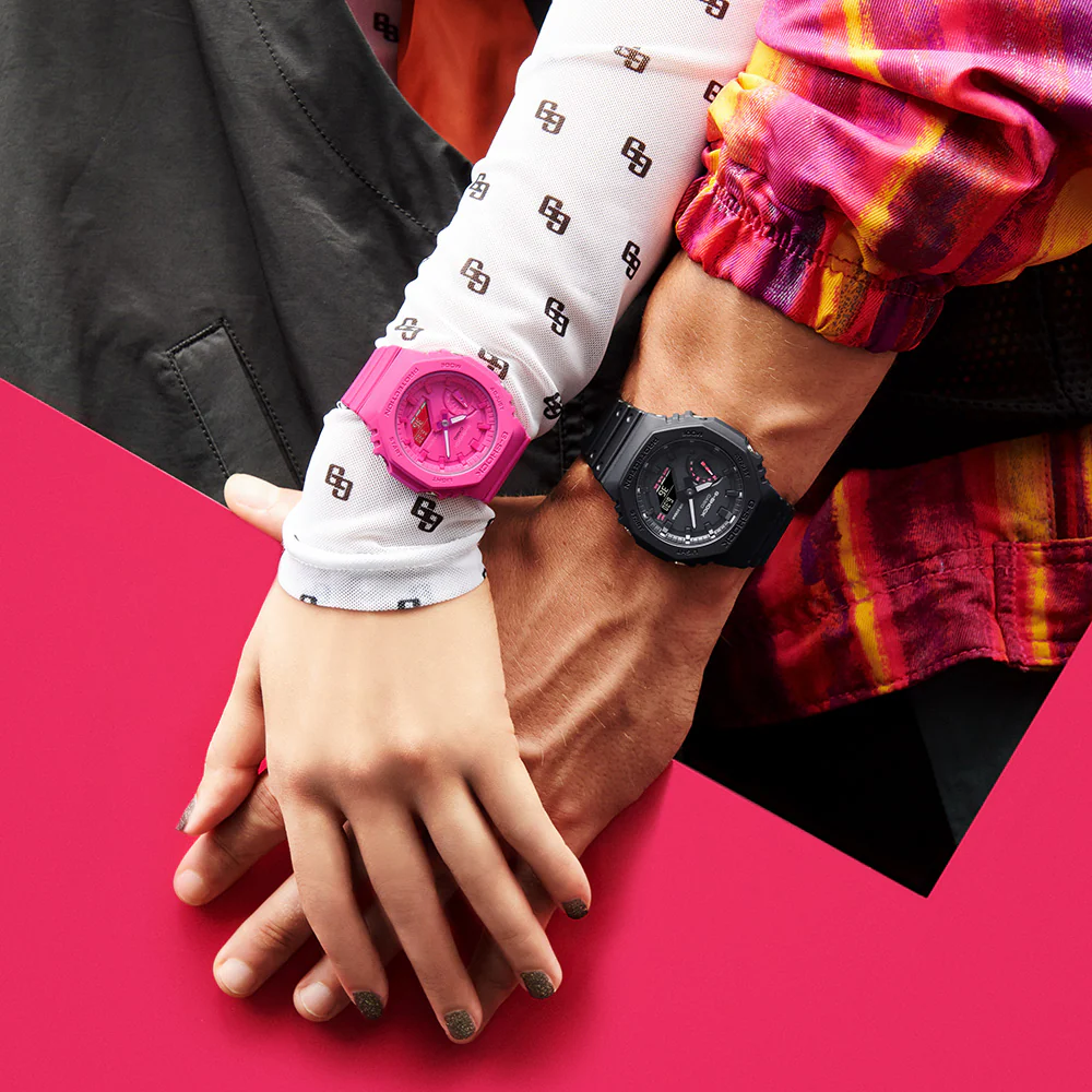 G-Shock GA2100P-1A Blazing Pink 'CasiOak' - Image 6