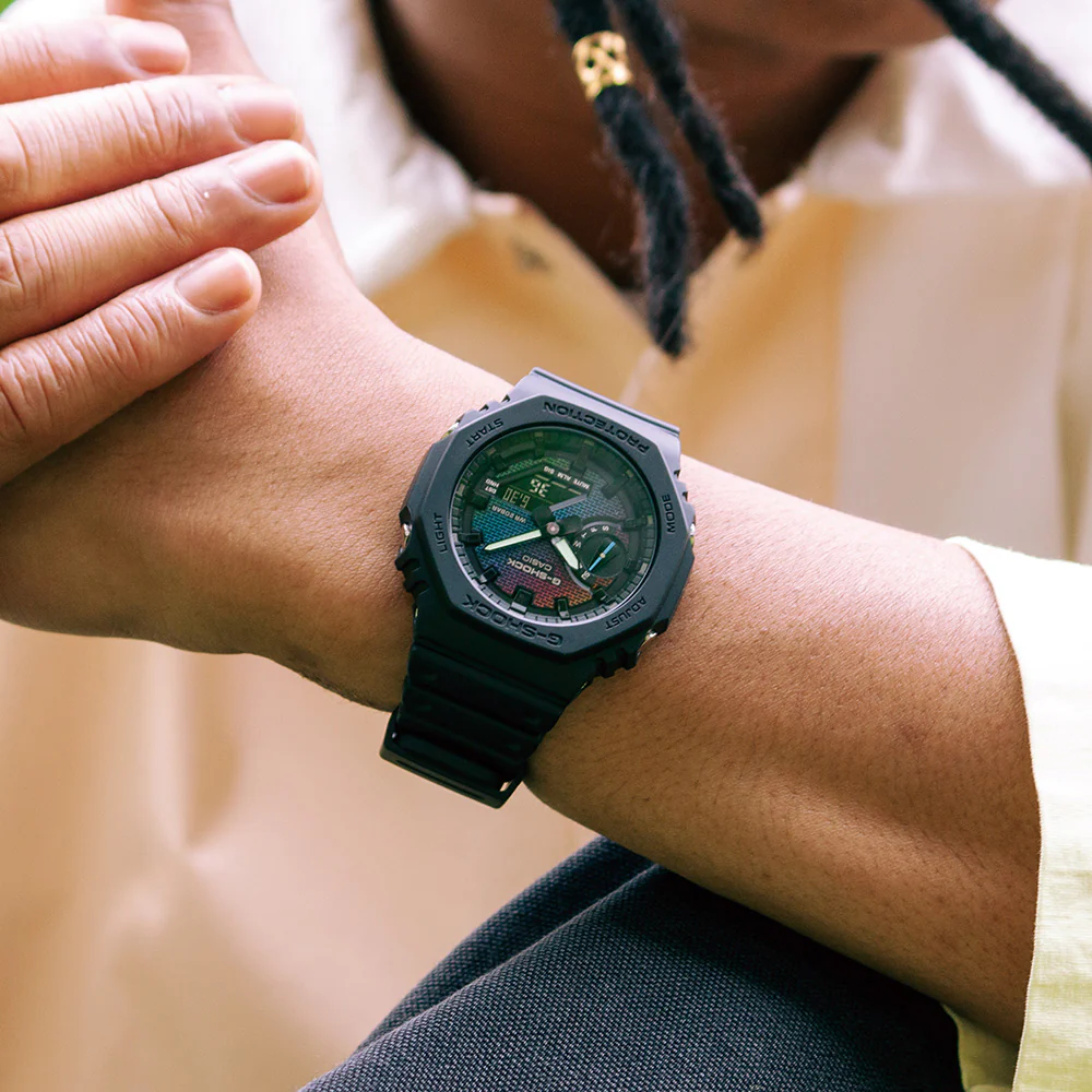 G-Shock GA2100RW-1A Rainbow Brick Wall - Image 2