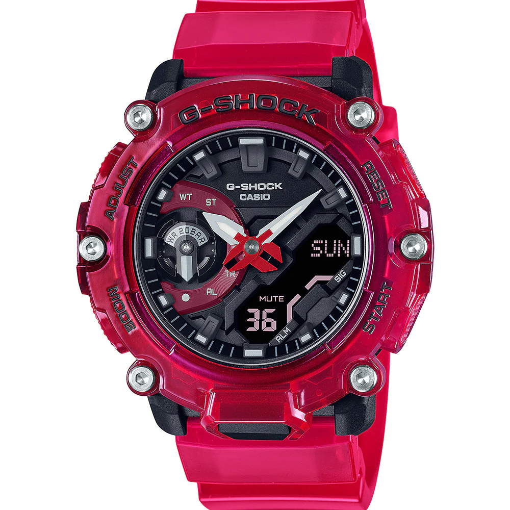 G-Shock GA2200SKL-4A Sound Wave Red - Image 5