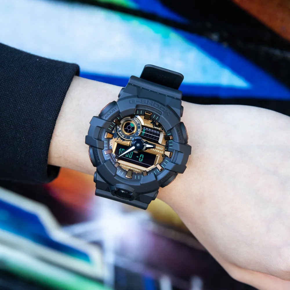 G-Shock GA700RC-1  "Black & Rust" Watch - Image 2