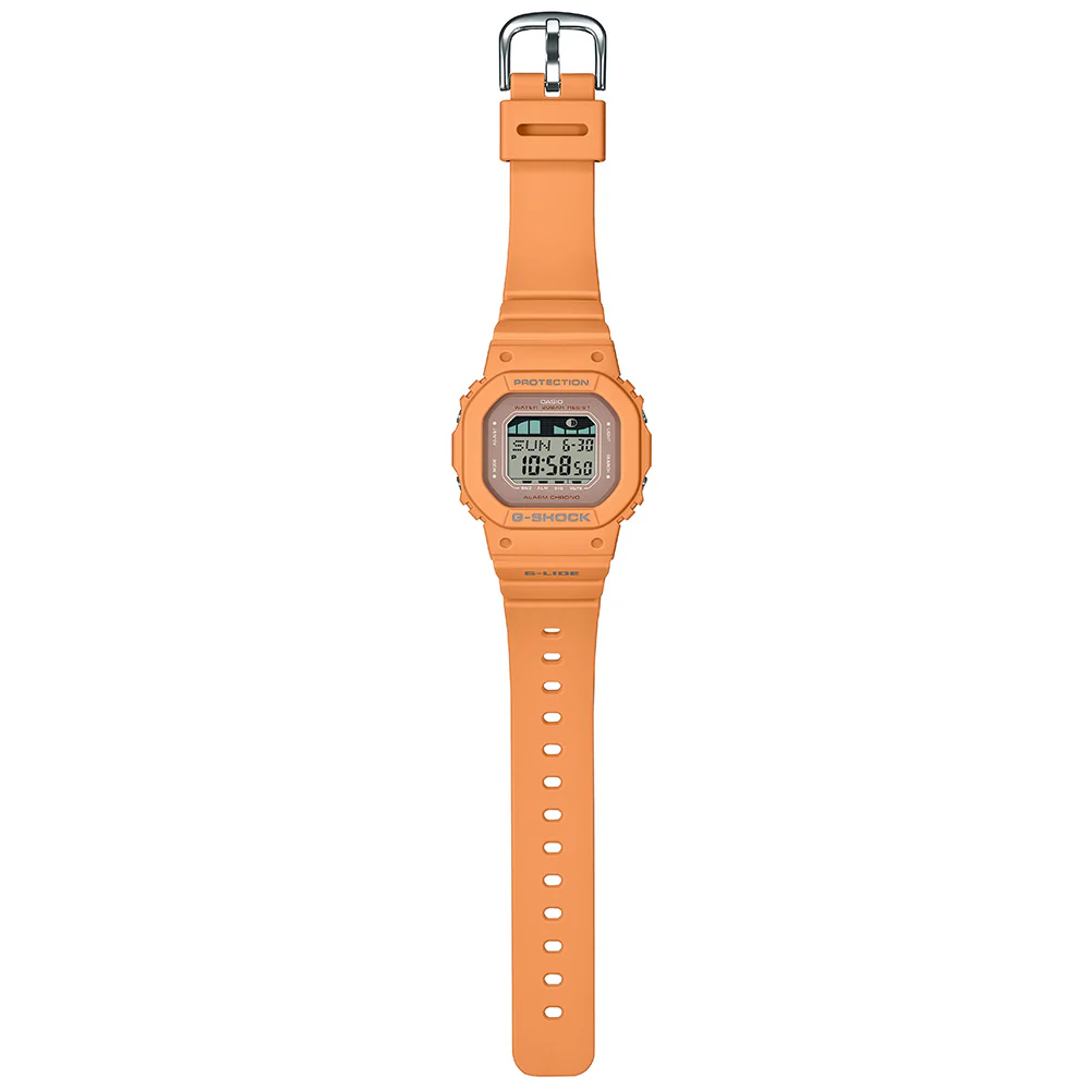 G-Shock GLXS5600-4 "S5600 G-Lide" Orange Resin Womens Watch - Image 3