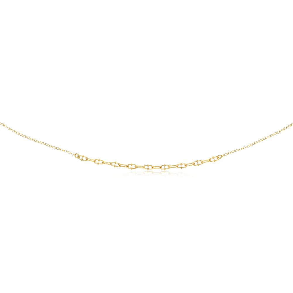 Gold Plated Sterling Silver Link Chain Necklace - Image 2