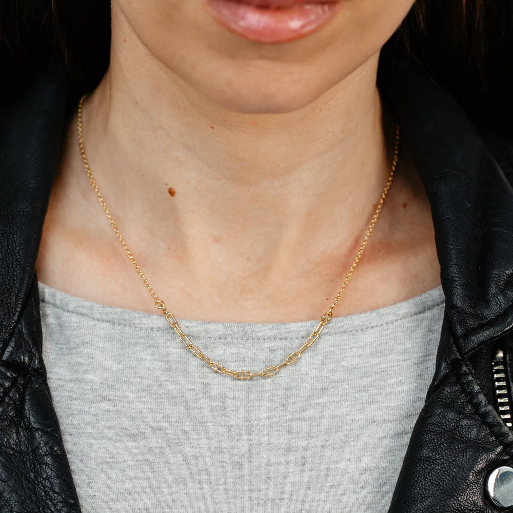 Gold Plated Sterling Silver Link Chain Necklace - Image 4
