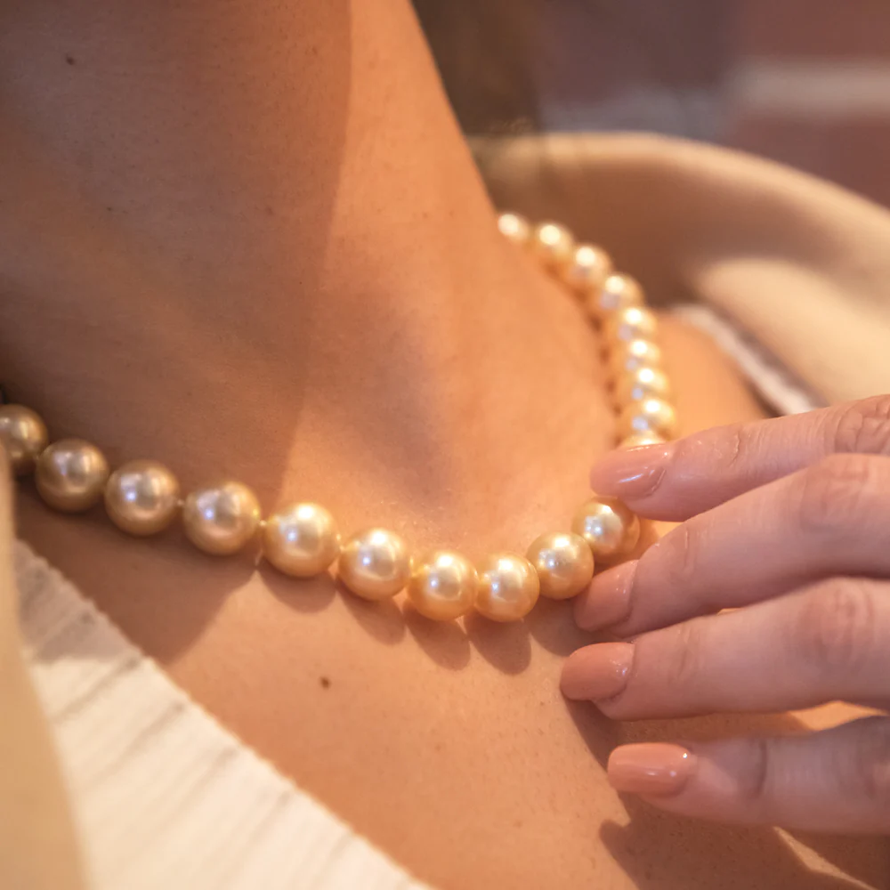 Golden South Sea 9-12mm Graduated Pearl 45cm Strand with 9ct Gold Clasp - Image 10