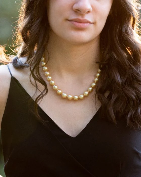 Golden South Sea 9-12mm Graduated Pearl 45cm Strand with 9ct Gold Clasp - Image 6