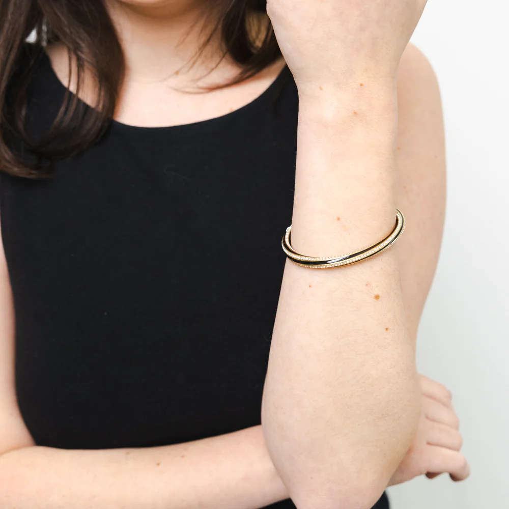 Guess Enamel Twisted Bangle - Image 2