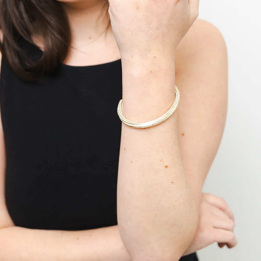 Guess Enamel Twisted Bangle - Image 2