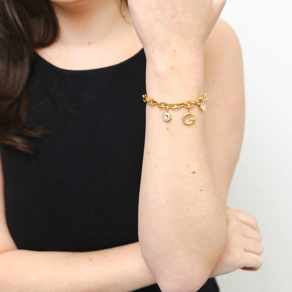 Guess G Pave Multi Charm Bracelet - Image 2