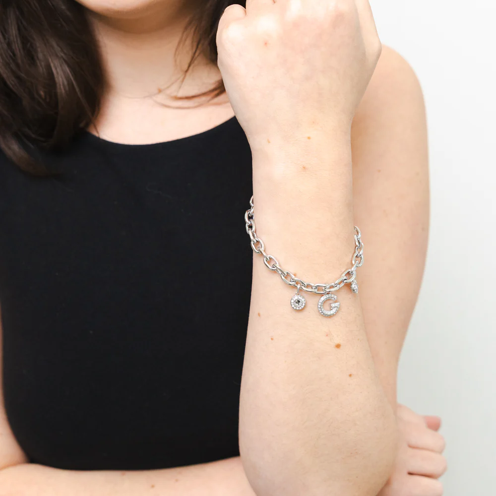Guess G Pave Multi Charm Bracelet - Image 2
