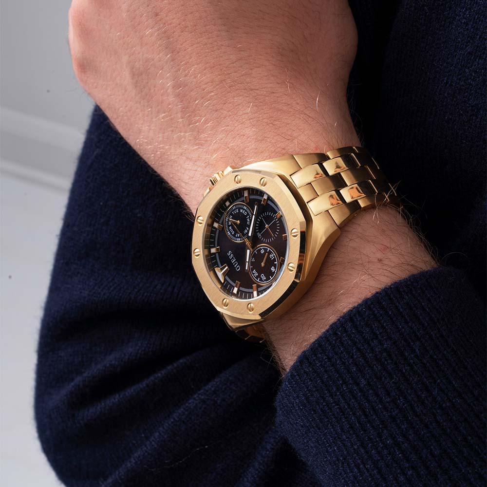 Guess GW0278G2 Top Gun Gold Tone Watch - Image 4