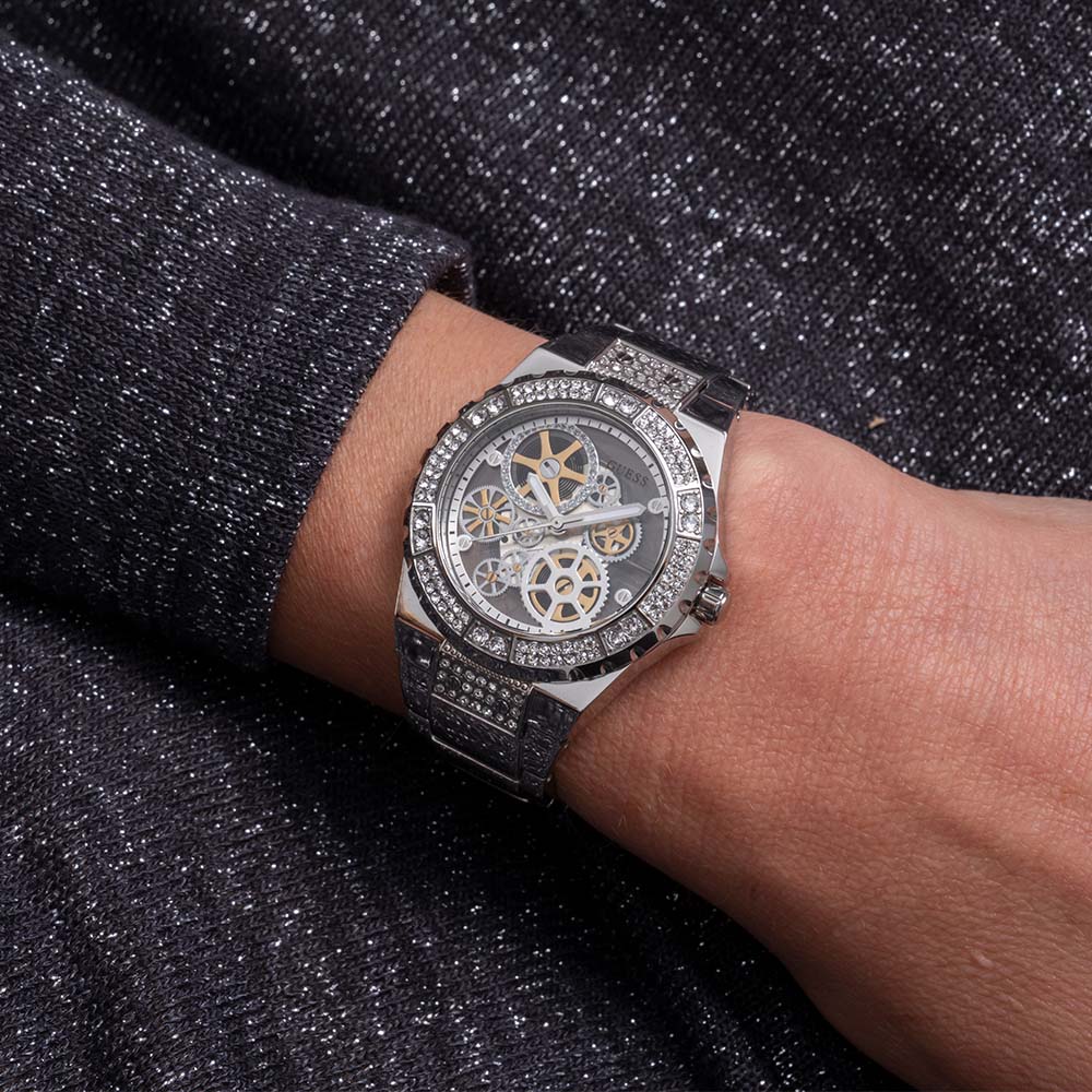 Guess GW0302L1 Reveal Cutout Stone Set Watch - Image 4
