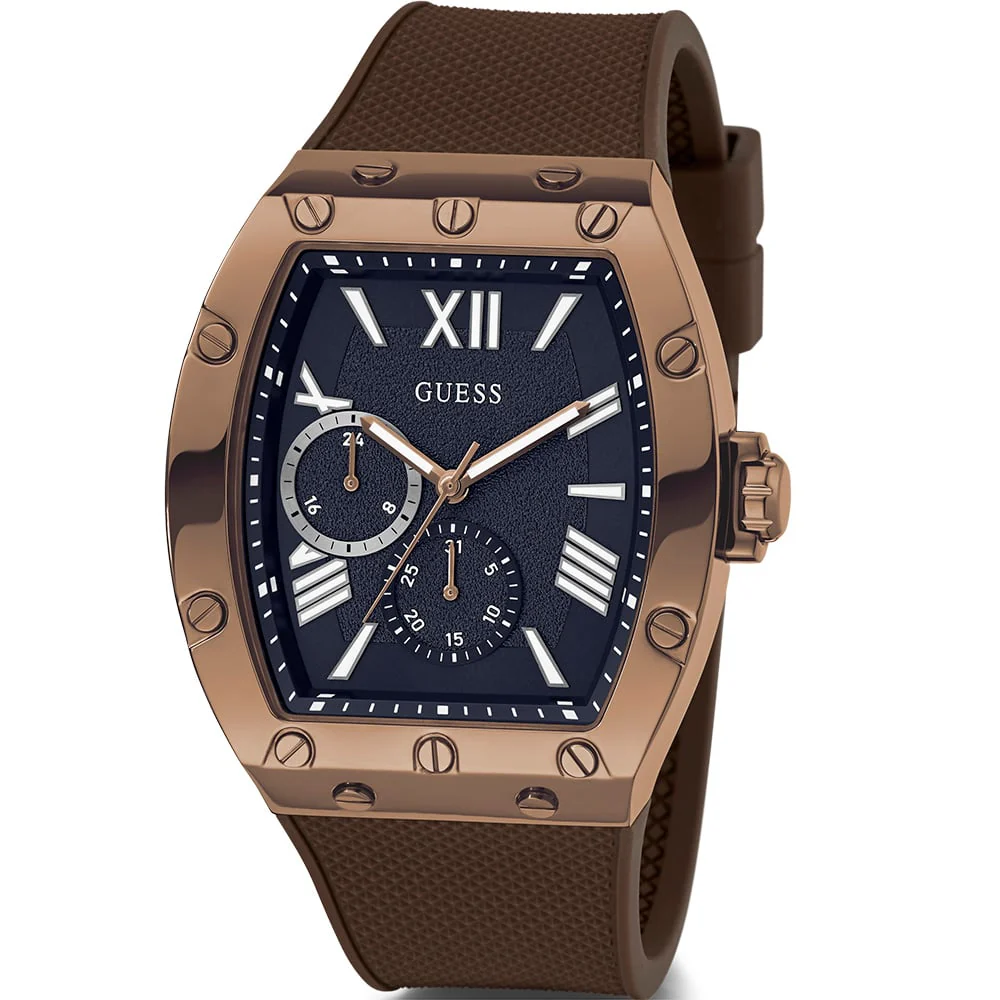 Guess GW0568G1 Falcon Brown Silicone Mens Watch - Image 5