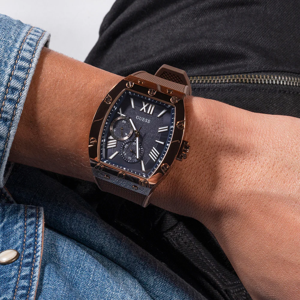 Guess GW0568G1 Falcon Brown Silicone Mens Watch - Image 7