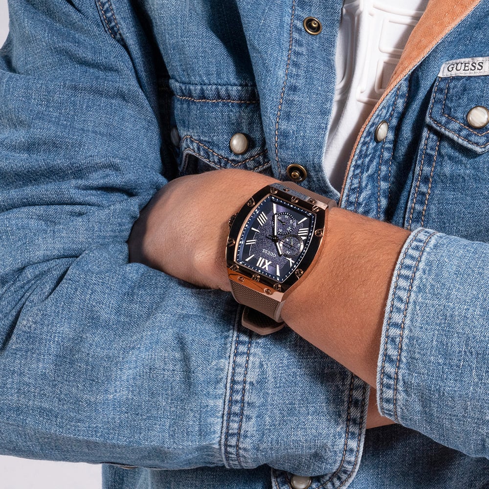 Guess GW0568G1 Falcon Brown Silicone Mens Watch - Image 9