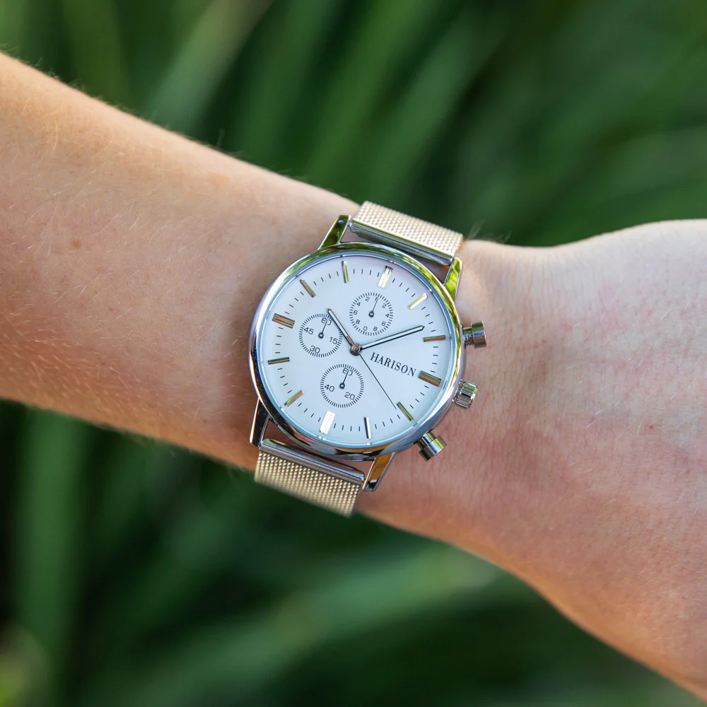 Harison Ezra GH025 Stainless Steel Watch with Decorative Sub-Dials - Image 2