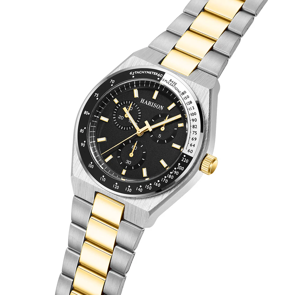 Harison Santos Two Tone Stainless Steel Decorative Sun Dials XM574-1 - Image 2
