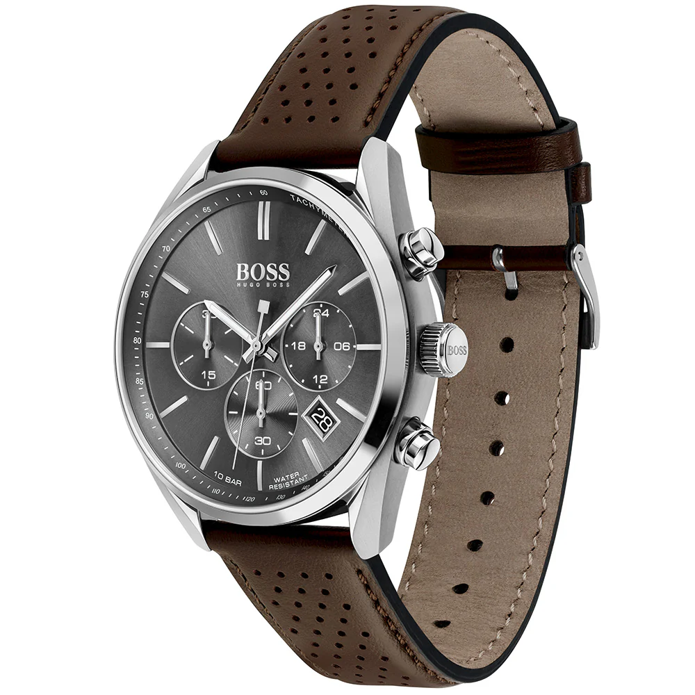 Hugo Boss 1513815 Champion Leather Mens Watch - Image 2
