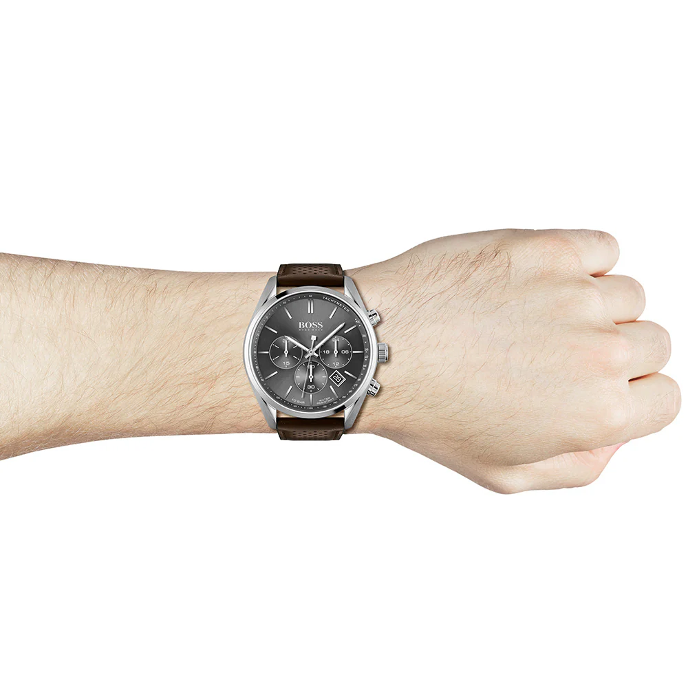 Hugo Boss 1513815 Champion Leather Mens Watch - Image 4