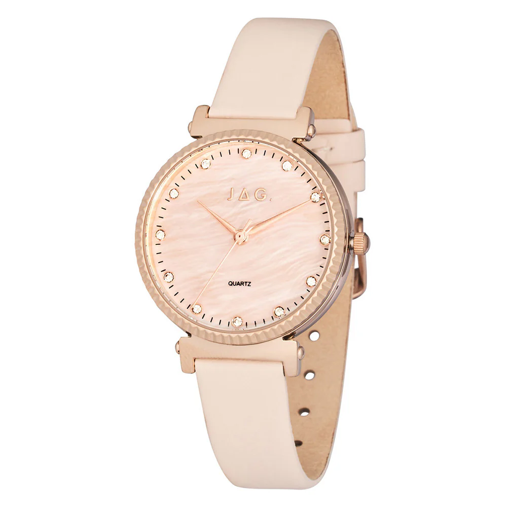 Jag J2683 Victoria Pink Leather Womens Watch - Image 2