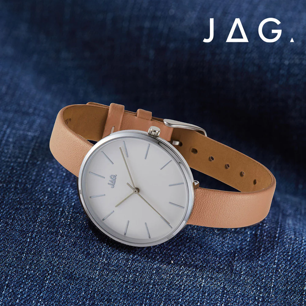 Jag Julia J2253 Nude Leather Womens Watch - Image 2