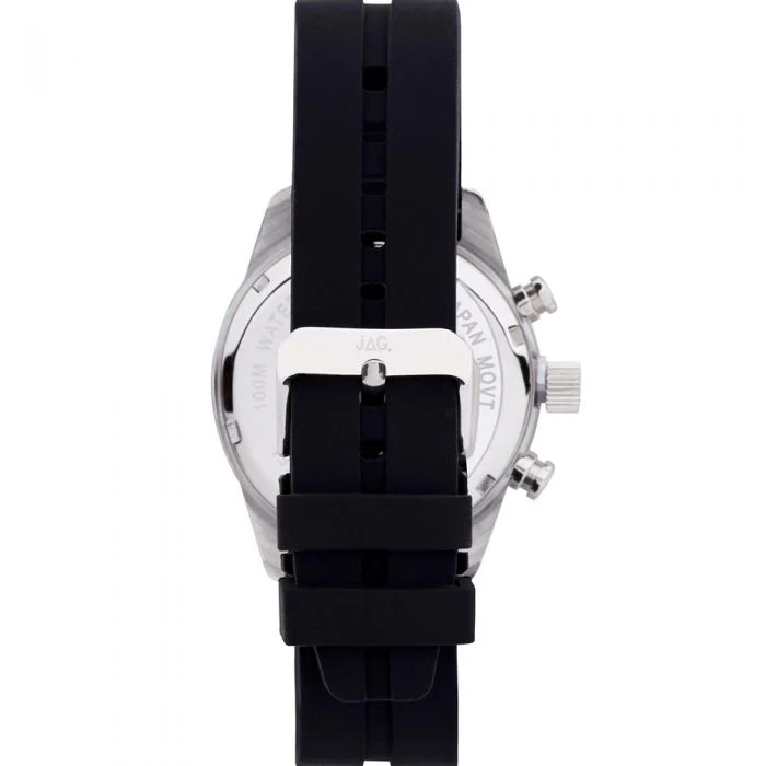 Jag Max J2168 Multi-Function Black Silicone Mens Watch - Image 2