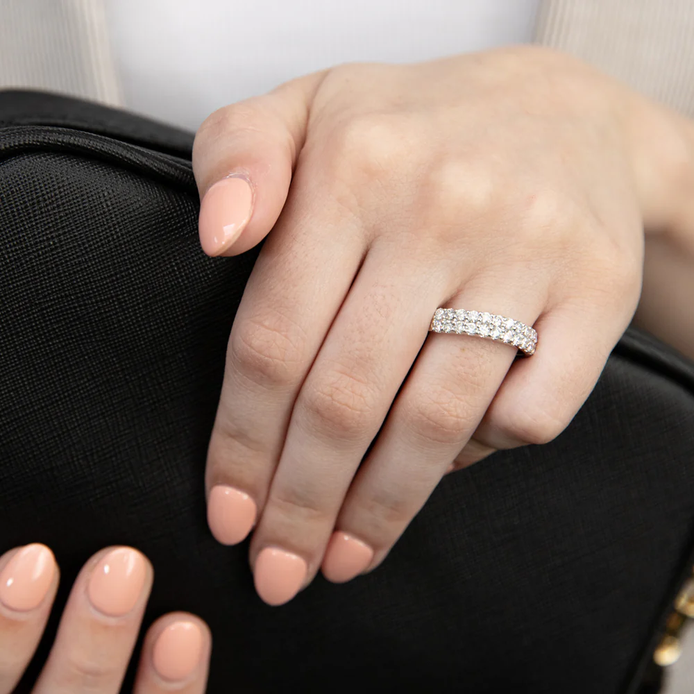 Luminesce 1 Carat Lab Grown Diamond Dress Ring in 9ct White Gold - Image 2