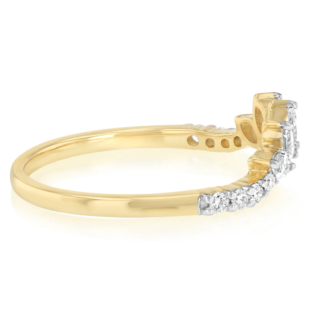 Luminesce Lab Grown 0.35 Carat Diamond Ring in 9ct Yellow Gold - Image 2