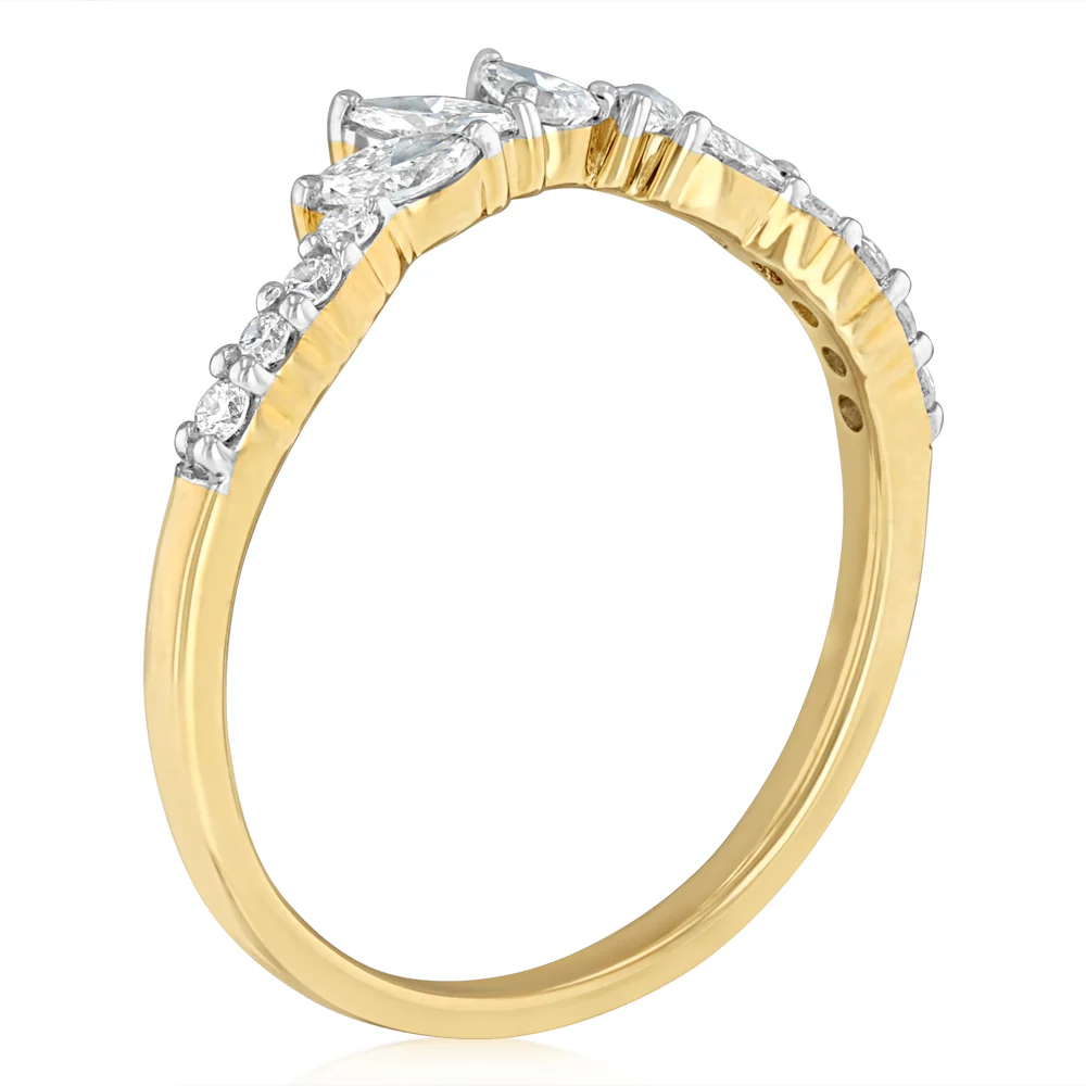 Luminesce Lab Grown 0.35 Carat Diamond Ring in 9ct Yellow Gold - Image 3