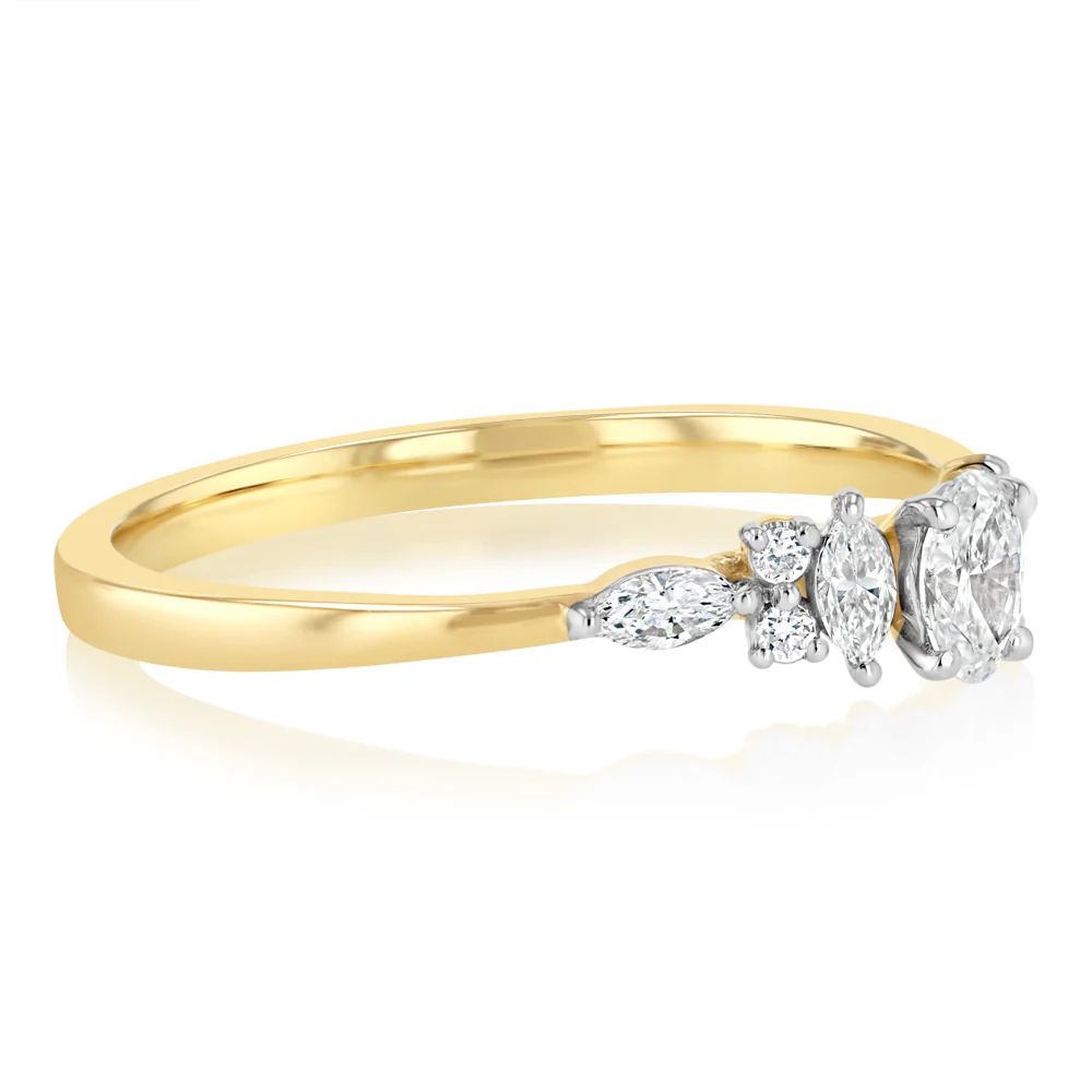 Luminesce Lab Grown 0.40 Carat Diamond Ring in 9ct Yellow Gold - Image 2
