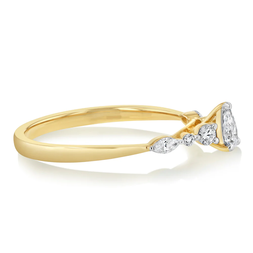 Luminesce Lab Grown 0.40 Carat Diamond Ring in 9ct Yellow Gold - Image 2