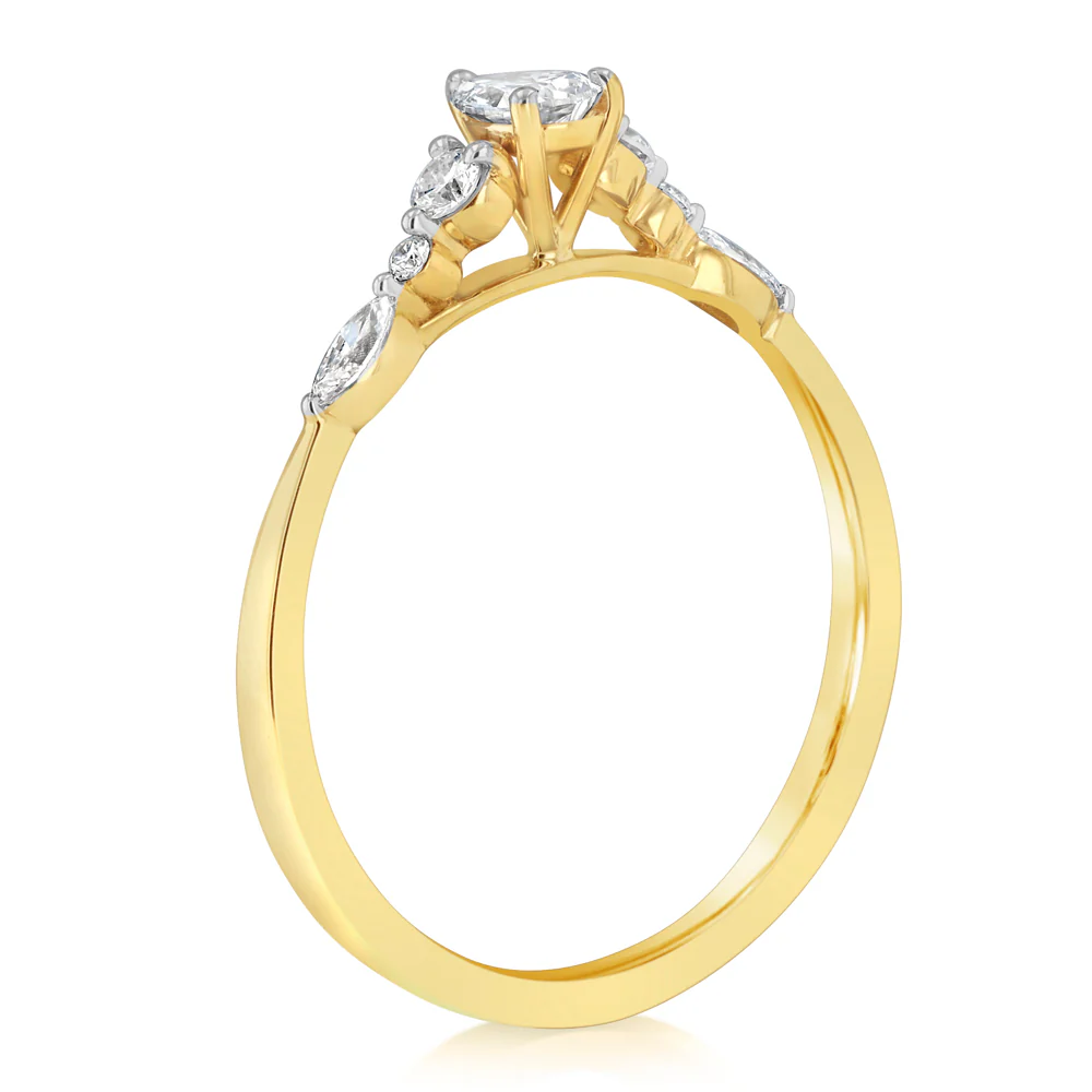 Luminesce Lab Grown 0.40 Carat Diamond Ring in 9ct Yellow Gold - Image 3