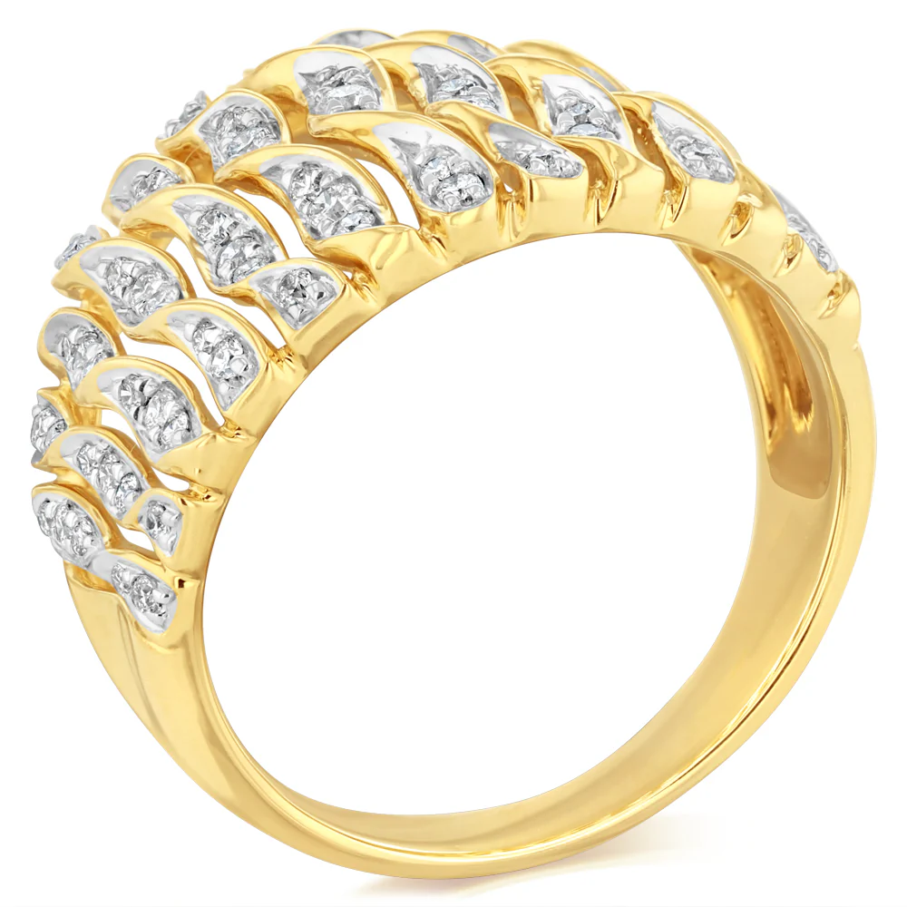 Luminesce Lab Grown 0.45 Carat Diamond Ring in 9ct Yellow Gold - Image 3