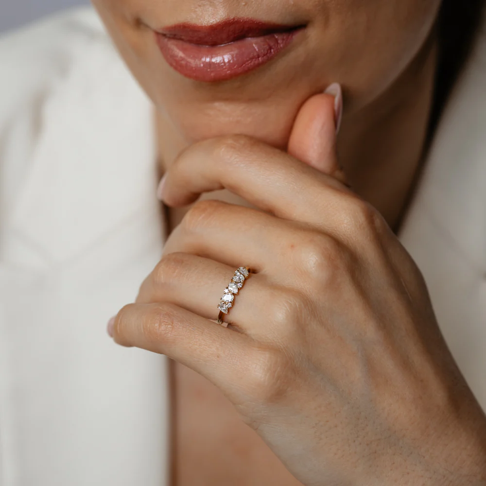 Luminesce Lab Grown 0.55 Carat Diamond Ring in 9ct Yellow Gold - Image 4