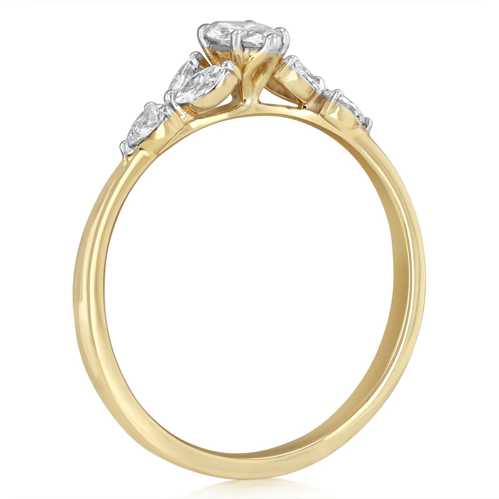 Luminesce Lab Grown 0.55 Carat Diamond Ring in 9ct Yellow Gold - Image 2