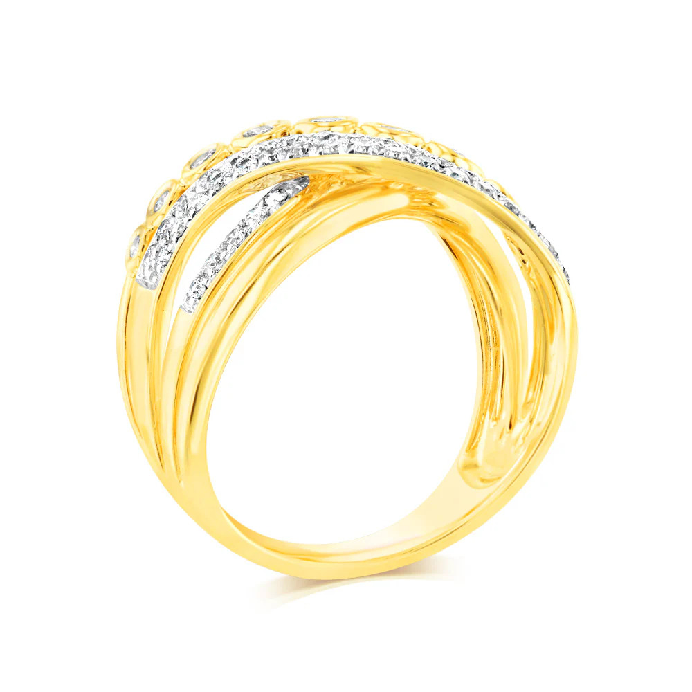 Luminesce Lab Grown 0.65 Carat Diamond Ring in 9ct Yellow Gold - Image 3