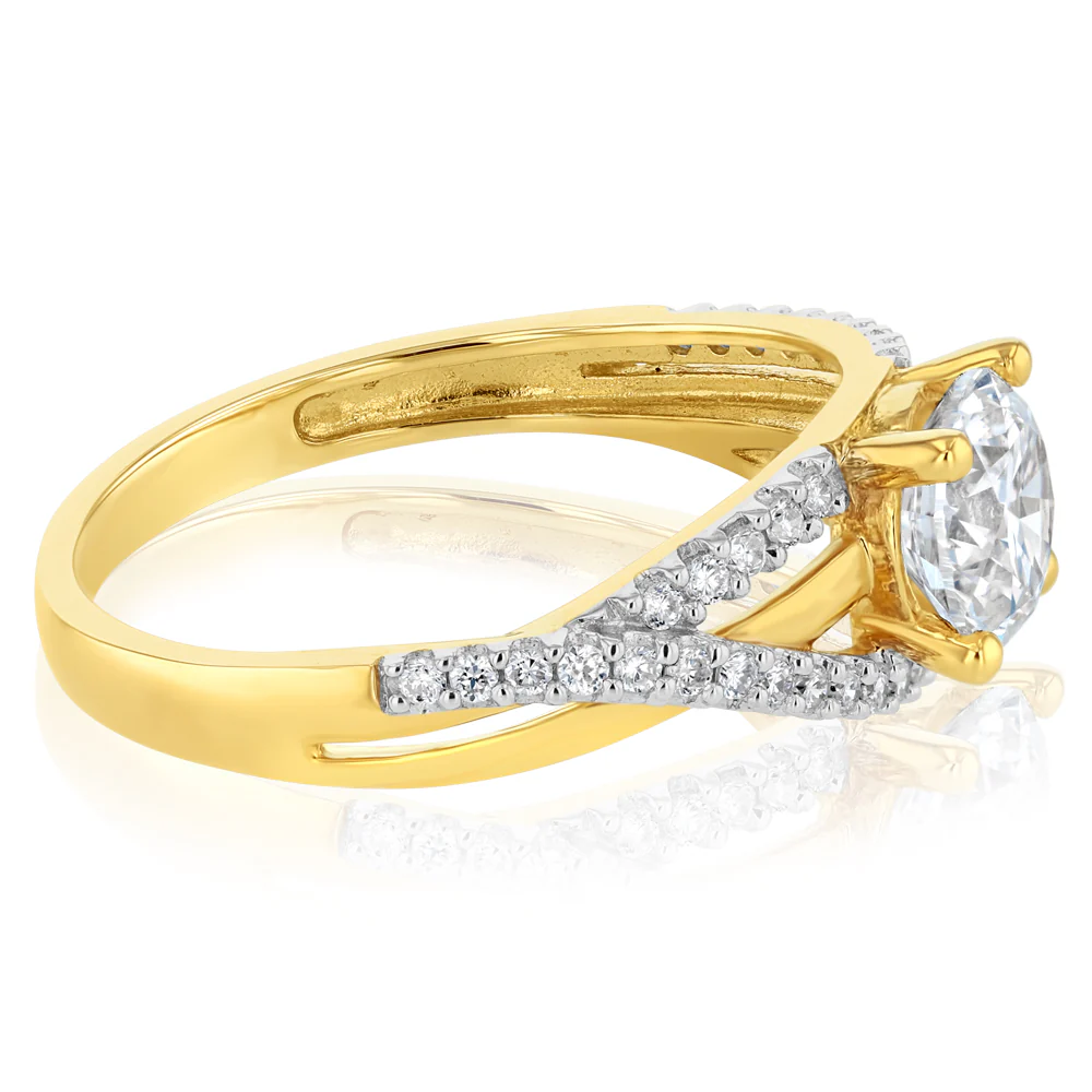 Luminesce Lab Grown 0.90 Carat Diamond Ring in 9ct Yellow Gold - Image 2
