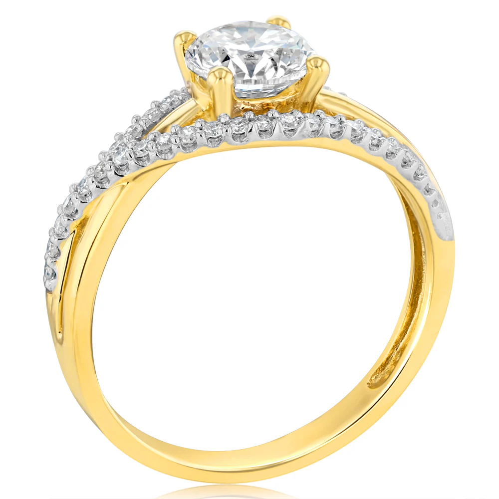 Luminesce Lab Grown 0.90 Carat Diamond Ring in 9ct Yellow Gold - Image 3