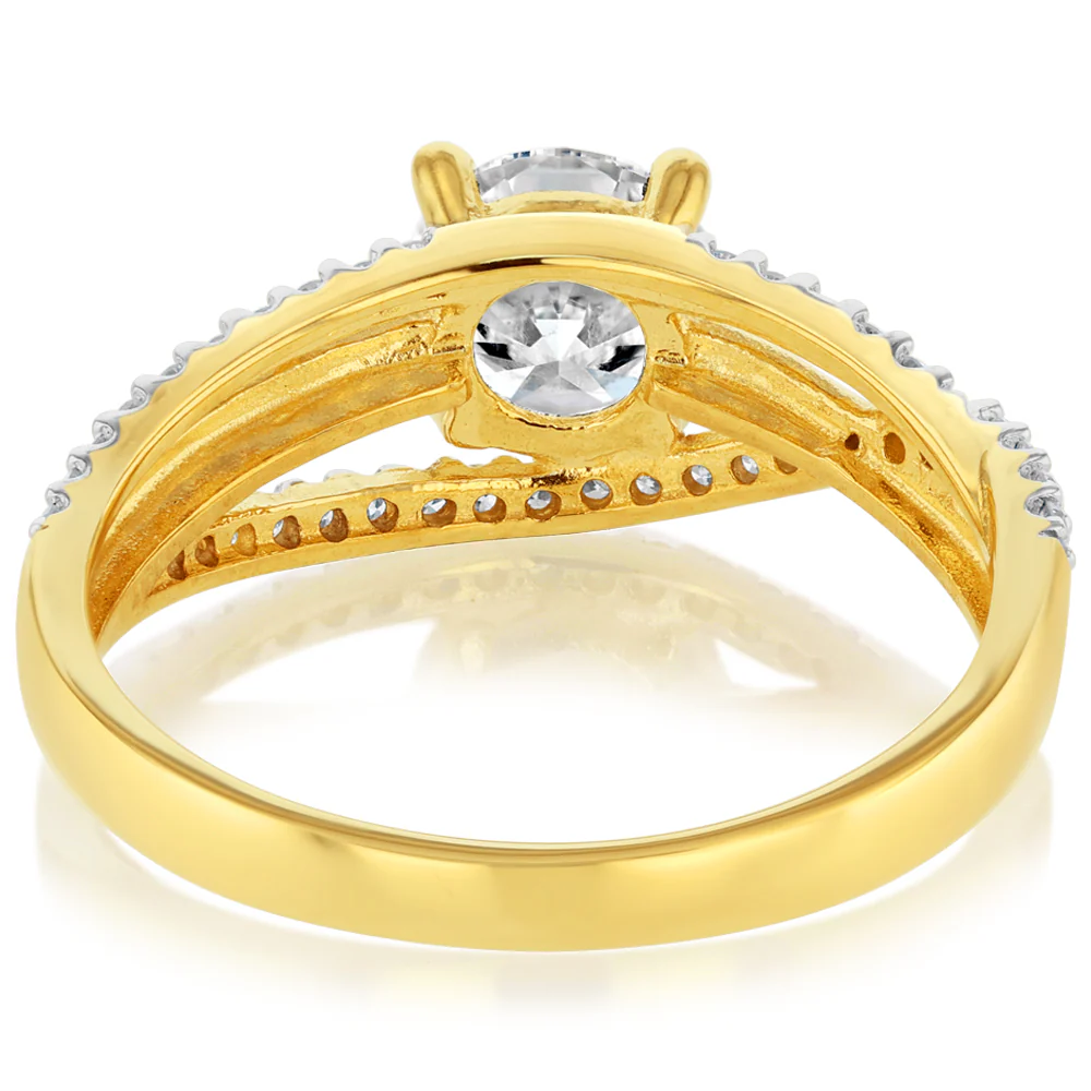 Luminesce Lab Grown 0.90 Carat Diamond Ring in 9ct Yellow Gold - Image 4