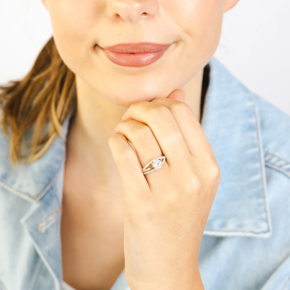 Luminesce Lab Grown 0.90 Carat Diamond Ring in 9ct Yellow Gold - Image 6