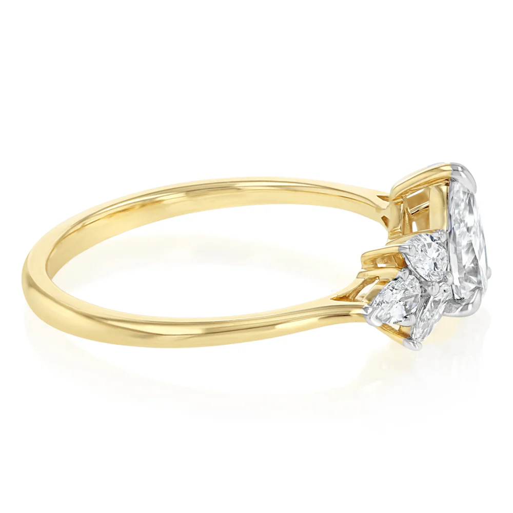 Luminesce Lab Grown 0.95 Carat Diamond Ring in 9ct Yellow Gold - Image 2