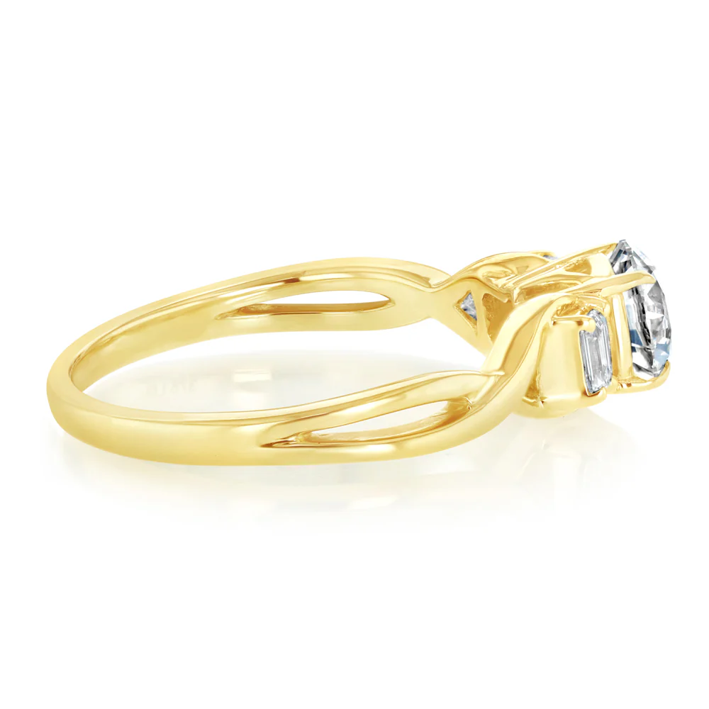 Luminesce Lab Grown 0.95 Carat Diamond Solitaire Ring in 9ct Yellow Gold - Image 2